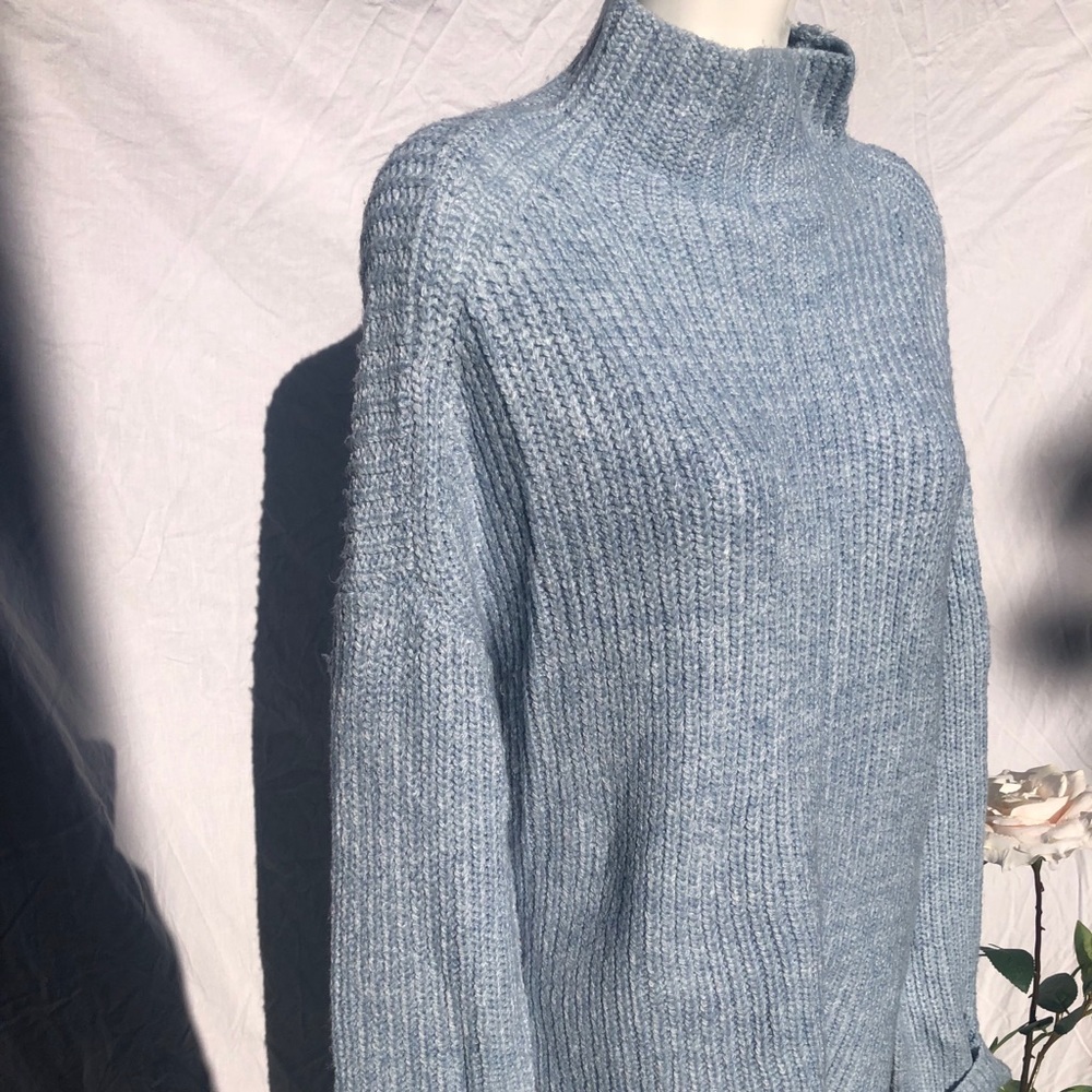 Knit blue sweater